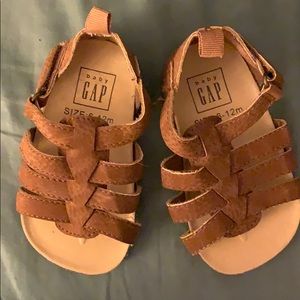 Brown baby boy sandals size 6-12 months